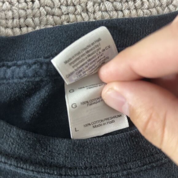 VINTAGE ROCKSTAR ENERGY DRINK Shirt Mens Large Black Mayhem Festival 2010 Goth - Picture 6 of 10